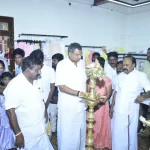 Mr Karti P Chidambaram, MP, Sivaganga, while inaugurating Magizh Textile showroom in Karaikudi (1)