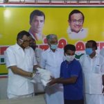 Mr. Karti Chidambaram along with Karaikudi MLA Mr. K R Ramasamy distributed essential items to the physically disabled persons (deaf and dumb) of Karaikudi Town at Karaikudi MP Office on 12.5.2020.