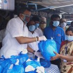 On behalf of the Paramakudi Town congress committee, Mr. Karti Chidambaram distributed essential items to the sanitation workers, leprosy patients, and the general public of Paramakudi Town on 13.5.2020.