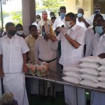Mr. Karti P Chidambaram MP, on 03.06.2020, distributed essential relief items to the general public of Kesaraapatti Village of Ponnamaravathi Block of Tirumayam Assembly in Sivaganga Constituency.