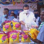 Mr Karti Chidambaram, on 31.05.2020, distributed essential relief items to general public of Ulagampatti village of Thirumayam block of Sivagangai constituency.