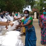 Mr Karti Chidambaram, Sivaganga MP,  distributed essential relief items to the transgender community persons in Karaikudi town.