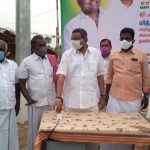 Sivaganga MP, Mr Karti Chidambaram, on 28.07.2020, Tuesday, donated HT LED light in Mitravayal Panchayat of Saakottai Panchayat Union of Sivagangai District for the public usage of that area.  The light has been donated from the MP Constituency Development Fund.  