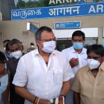 Mr Karti Chidambaram, MP, Sivaganga on his arrival at Madurai airport on 27.10.2020