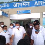 Mr Karti Chidambaram, MP, Sivaganga on his arrival at Madurai airport on 27.10.2020