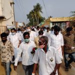 Mr Karti Chidambaram, MP, Sivaganga, on 27.10.2020, while garlanding and honouring the statue of Late Raja of Sivaganga Shri Marudu Pandiar who ruled Sivaganga in the past. 