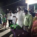 At Sivaganga on 28.10.2020, donated HT LED light at the Adi Dravidar Colony