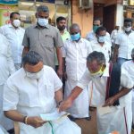 Mr Karti P Chidambaram, MP, Sivaganga,  during his meeting with the public of Ilayankudi to hear their grievances on 29.10.2020. 