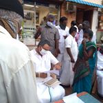 Mr Karti P Chidambaram, MP, Sivaganga,  during his meeting with the public of Ilayankudi to hear their grievances on 29.10.2020. 