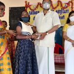 Mr Karti P Chidambaram, MP, Sivaganga, while visiting NAMBIKKAI, the Skills Training School for Mentally Retarded Children in Sivaganga on 08.01 