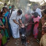 Mr Karti P Chidambaram, MP, Sivaganga, while participating in The Great Festival, organised jointly by Nehru Yuva Kendra, Sivagangai and Dr Ambedkar Youth Charity Forum, Alavakottai on 17.01.2021.  