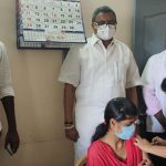 Mr Karti P Chidambaram, MP, Sivaganga, along with Karaikudi MLA, Mr Mangudi, visited the UPHC in Kadiyapatti village in Arimalam on 28.05.2021 and discussed with the doctors at the centre regarding the Covid treatment related activities and the vaccination drive being conducted at the centre and also distributed medical equipments and accessories to that centre.