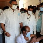 Mr Karti P Chidambaram, MP, Sivaganga, along with Karaikudi MLA, Mr Mangudi, visited the UPHC in Konapattu village in Thirumayam on 28.05.2021 and discussed with  the doctors at the centre regarding the Covid treatment related activities and the vaccination drive being conducted at the centre. 