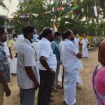 Mr Karti P Chidambaram, MP, Sivaganga, while campaigning for the Congress MLA Candidate from Karaikudi Assembly, Thiru Mangudi, in Anna Salai region in Devakottai on 04.04.2021 2