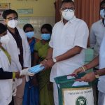 Mr Karti P Chidambaram, MP, Sivaganga, along with Karaikudi MLA, Mr Mangudi, visited the PHC in Pudupatti village in Sivagangai on 28.05.2021 and discussed with the doctors at the centre regarding the Covid treatment related activities and the vaccination drive being conducted at the centre and also distributed medical equipments and accessories to that centre.