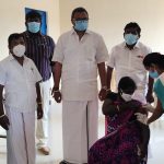 Mr Karti P Chidambaram, MP, Sivaganga, along with MLA of Karaikudi, Mr Mangudi, visited the COVID Vaccination camp organised at Mathur village in Sakkotai panchayat on 28.05.2021