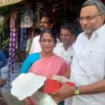 Mr Karti P Chidambaram, Member of Parliament, distributed sweets to the general public at Devakottai town on account of INCs grand victory at the Karnataka State Elections on 13.05.2023