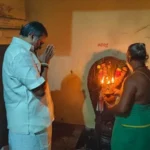 Mr Karti P Chidambaram, Member of Parliament, Sivaganga Constituency, visited Saneeswaran Temple at Nallipatti village, Thirupatthur on 24.12.2023 and offered his prayers to the deity.

