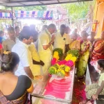 Mr Karti P Chidambaram, Member of Parliament, Sivaganga constituency, went to pay homage to Late Sri R.K. Thandiappan, Sivagangai District Secretary of CPI(M) on 07.09.2024